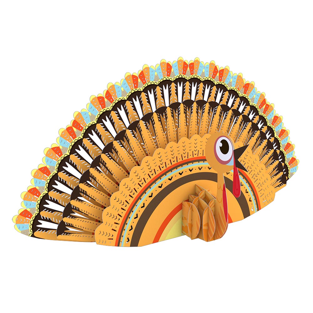 Gobbling Turkey Birthday Giant Pop-Up Gift and Sentiment Set for Grandma