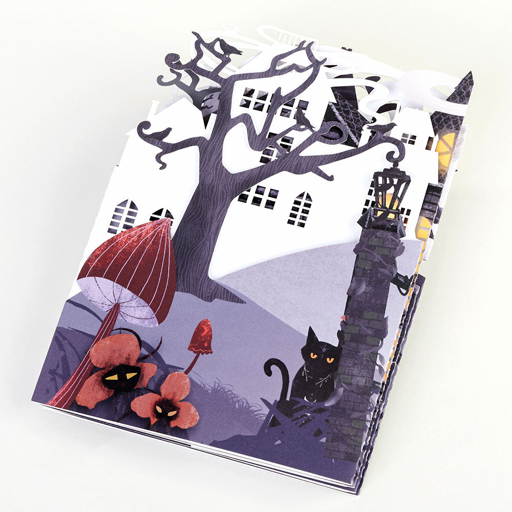 Enchantingly Eerie Halloween Village Loooooong Card