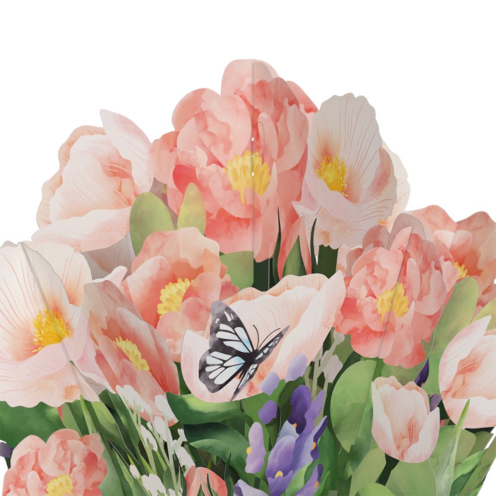 Peony Mother's Day Bouquet and Loved Me Like A Mom Sentiment Set