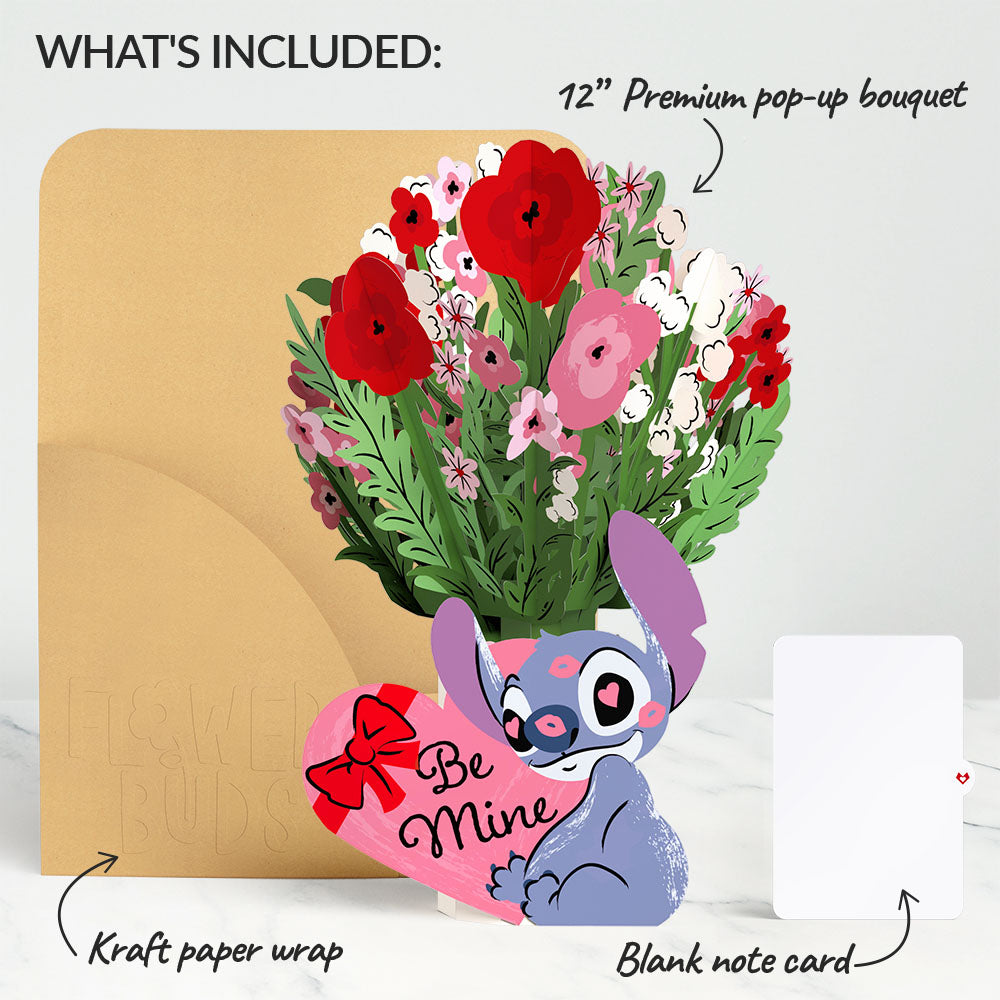 Disney's Stitch Be Mine Flower Buds Bouquet