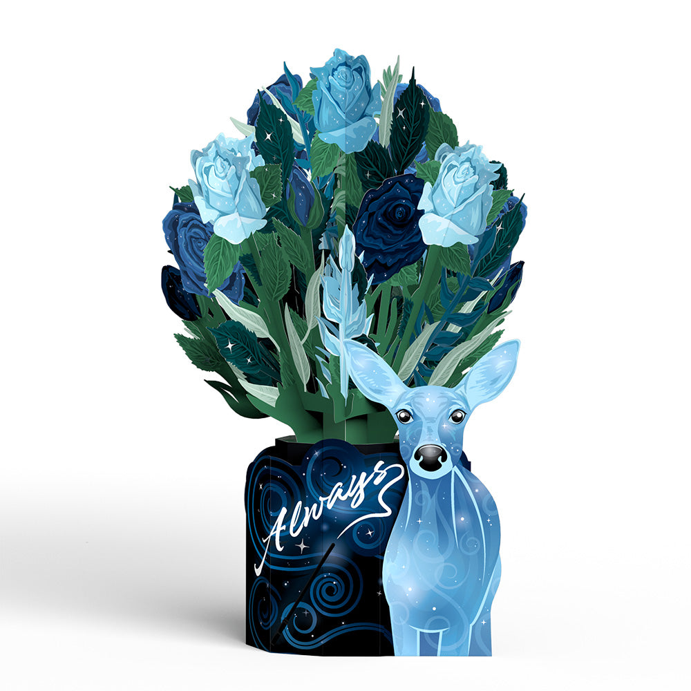 Harry Potter™ Always Pop-Up Card & Flower Buds Bouquet Bundle