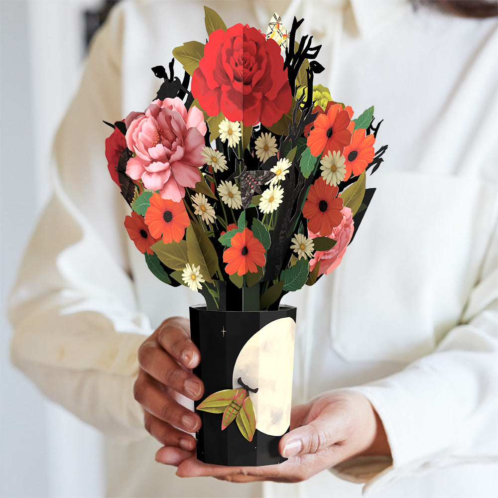 Midnight Florals Pop-Up Card & Bouquet Bundle