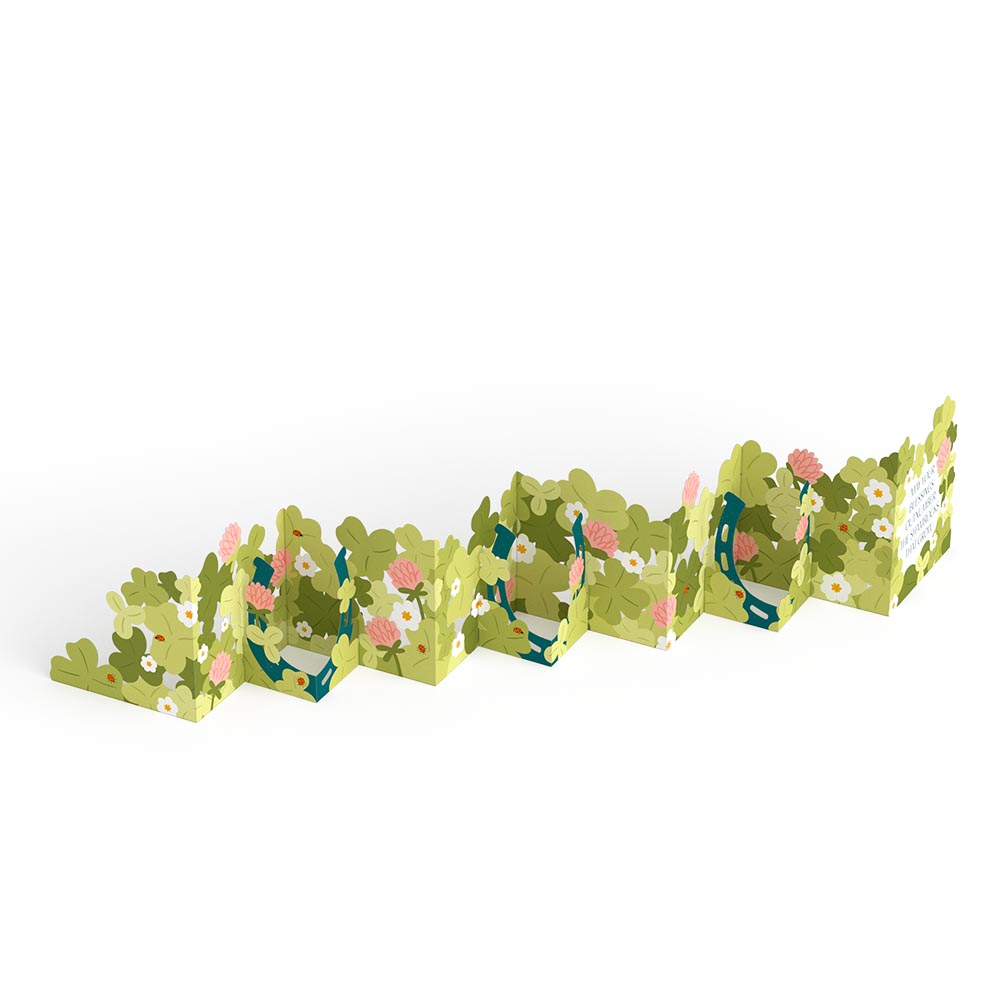 Shamrock Blessings Loooooong Card™ (Expands to 2 feet)