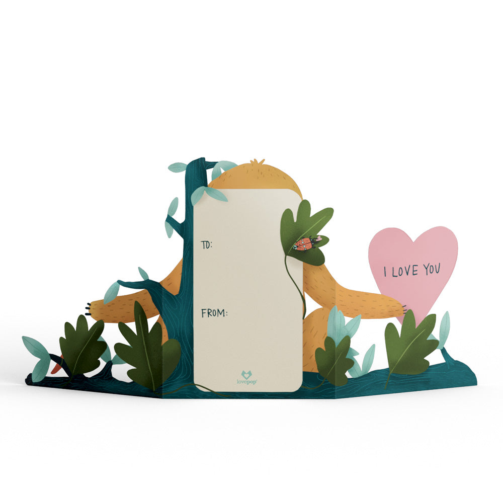I Love You Slow Much Valentine Tri-Fold Card