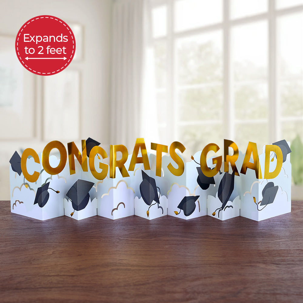 congrats grad cards bulk Congrats Grad Loooooong Card (Expands to 2 feet)