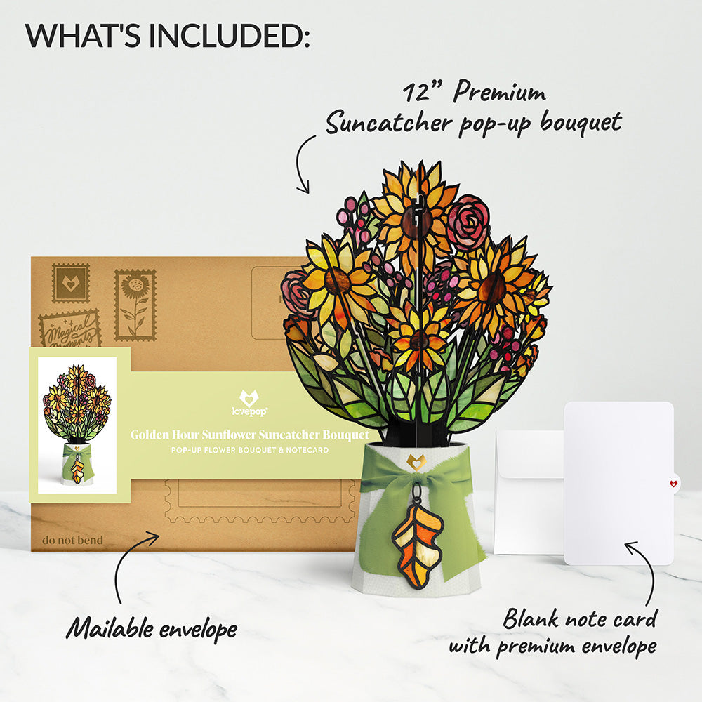 Golden Hour Sunflower Suncatcher Bouquet