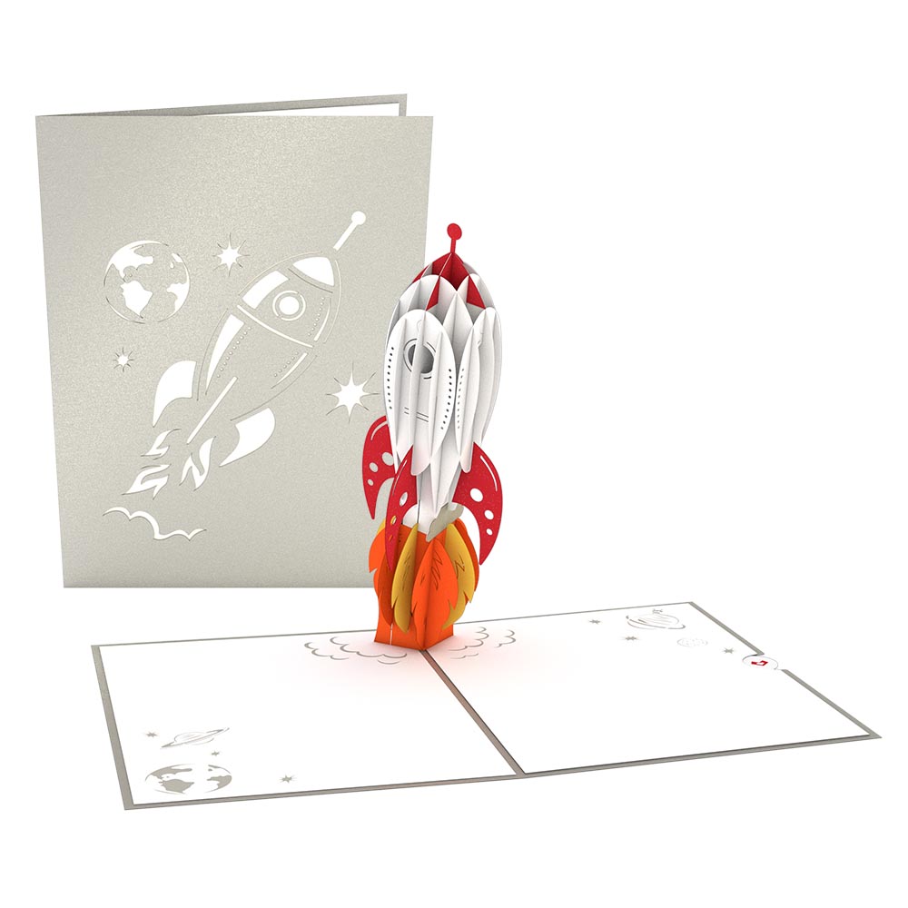Rocket Ship Pop-Up Card