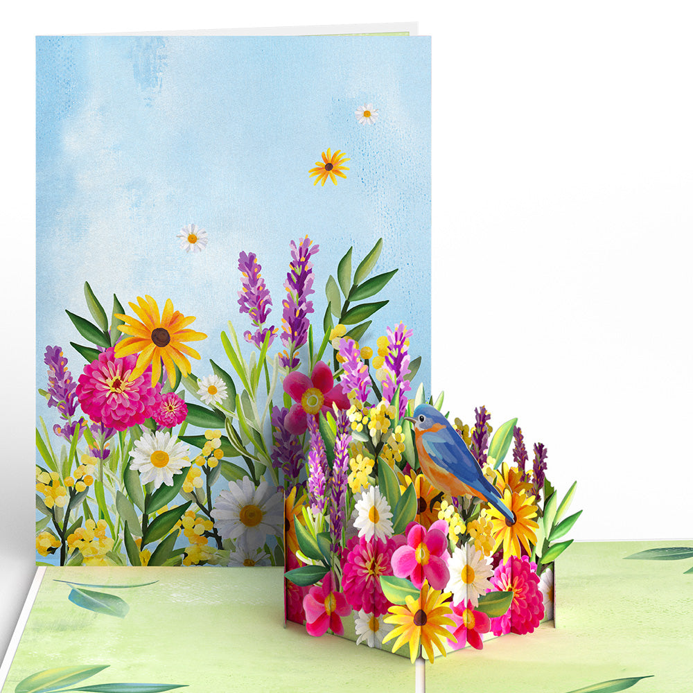 Vibrant Garden Blooms Pop-Up Card – Lovepop