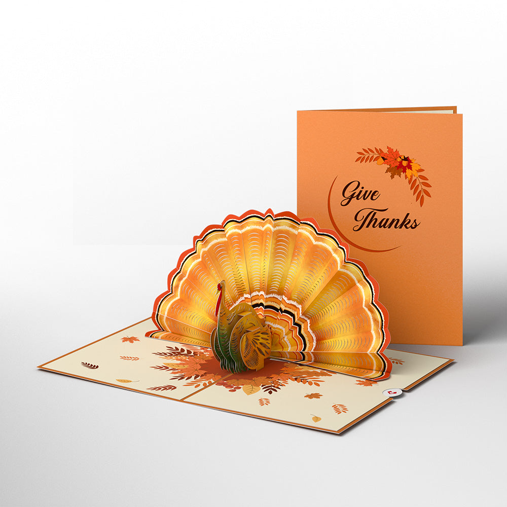 Give Thanks Turkey Pop-Up Card