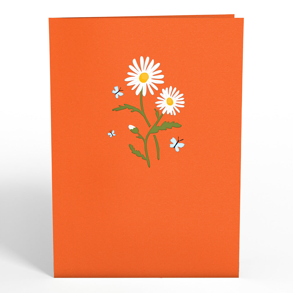 Daisies with Monarch Butterfly Pop-Up Card