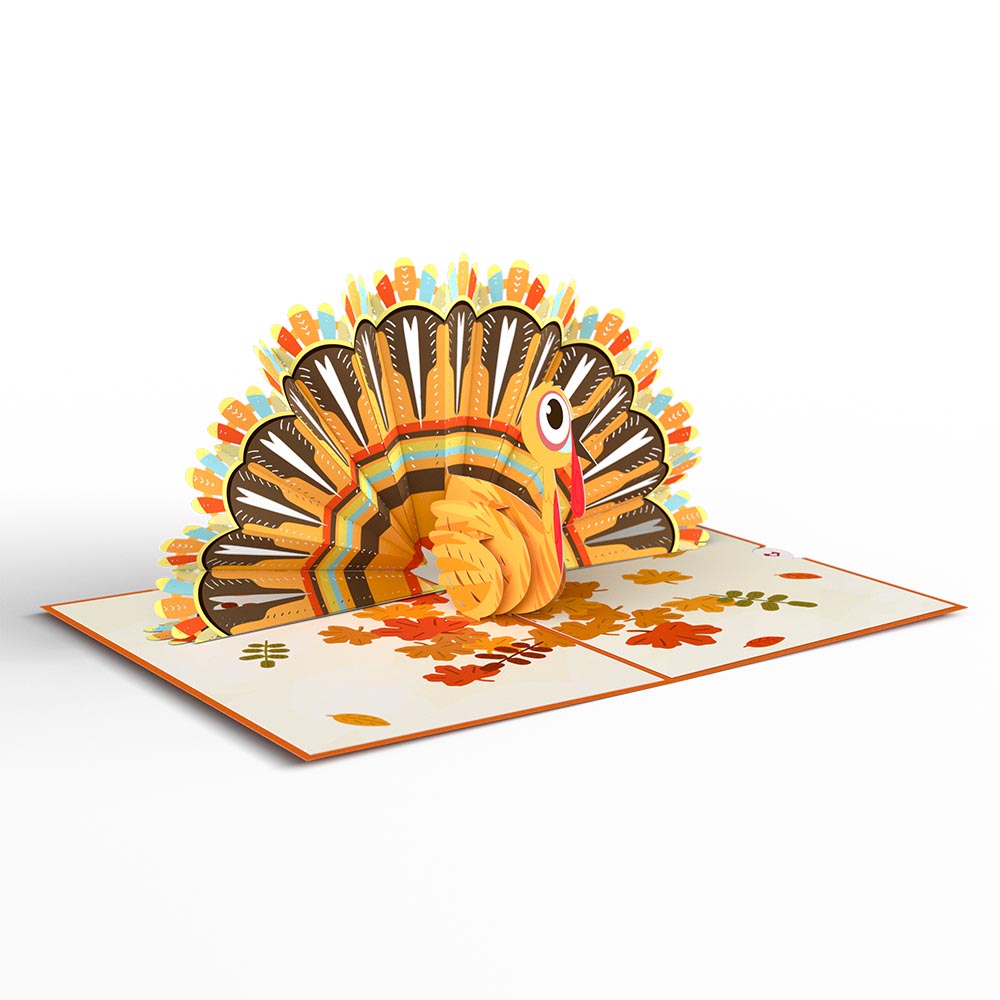 Gobble Till You Wobble Turkey Pop-Up Card