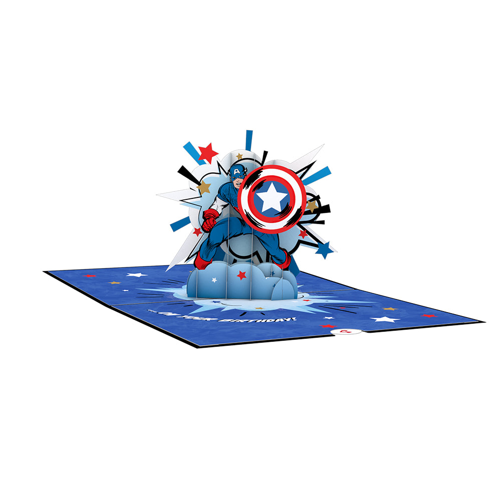 Marvel's Avengers Captain America Birthday Pop-Up Card