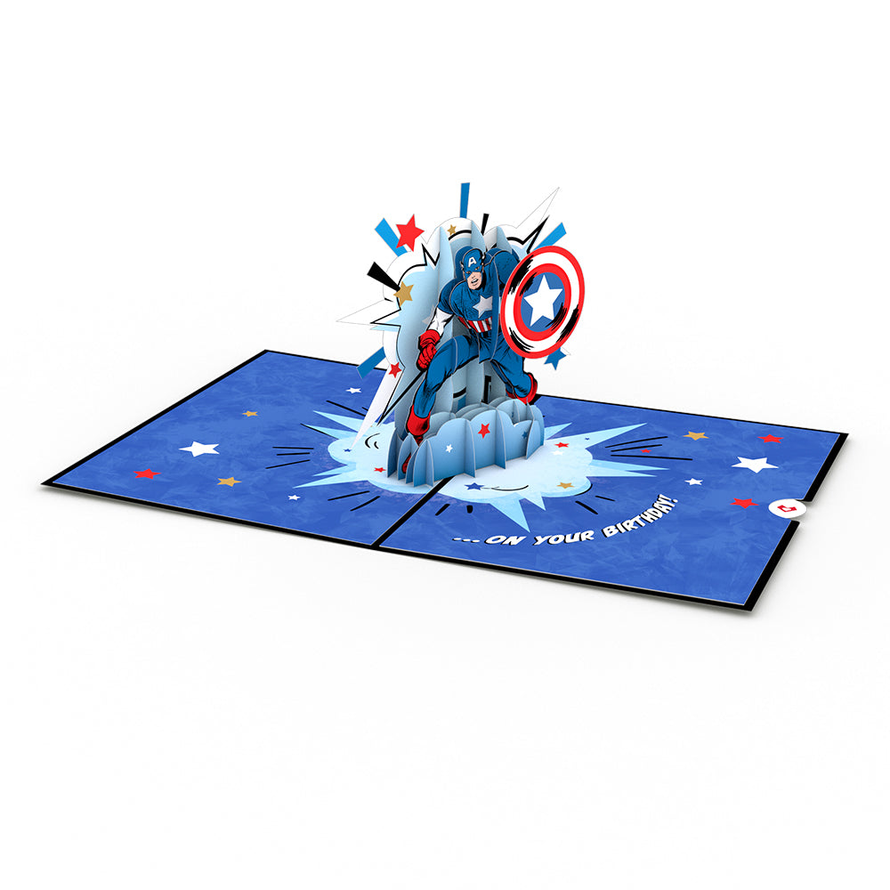 Marvel's Avengers Captain America Birthday Pop-Up Card