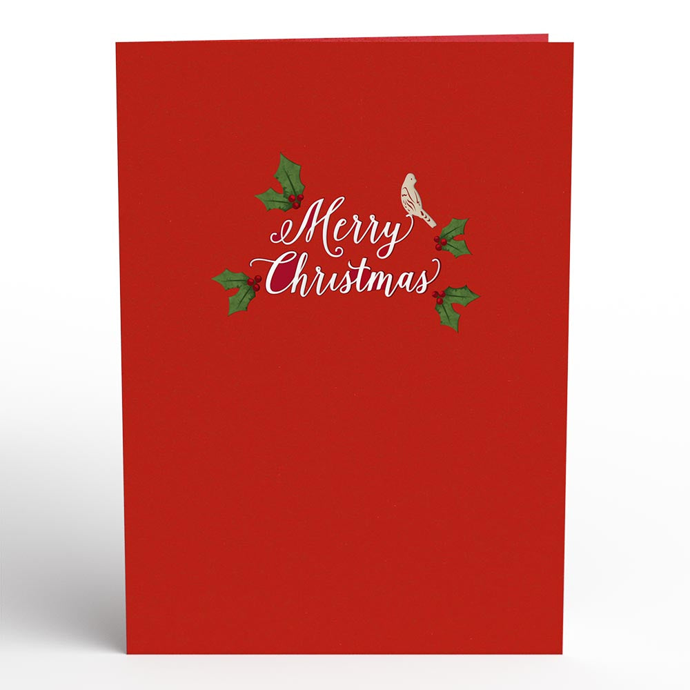 Christmas Flower Basket Pop-Up Card