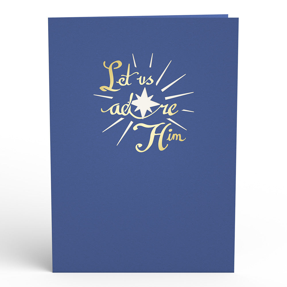 Nativity Christmas Tree Pop-Up Card