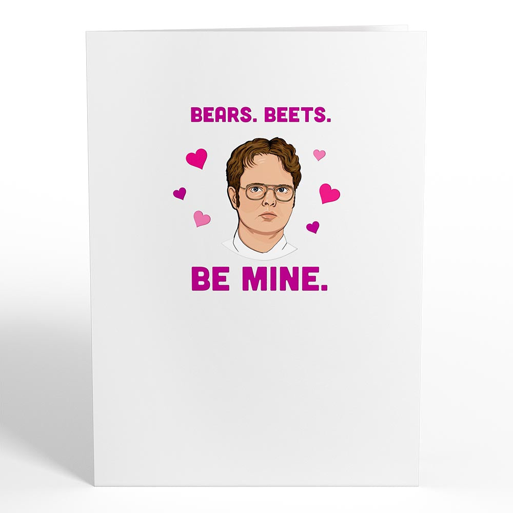 The Office No One Beets You Valentine Pop-Up Card