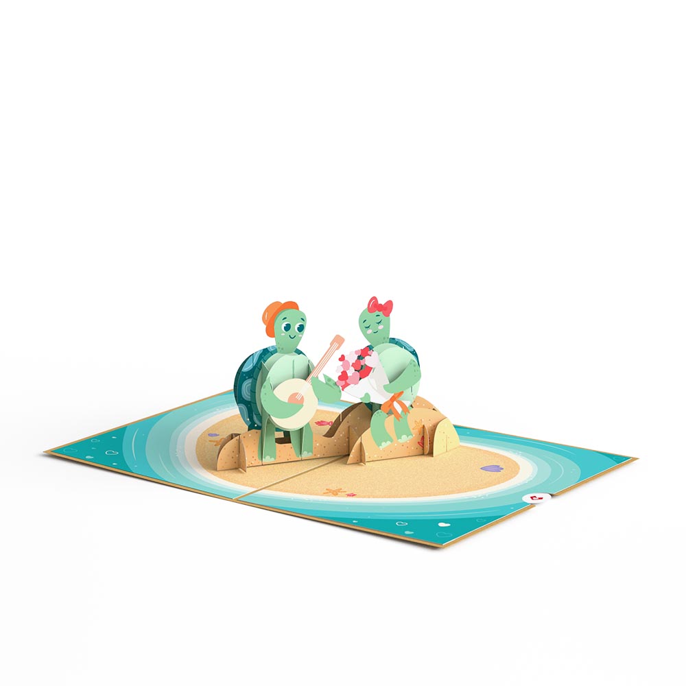 Turtley in Love Pop-Up Card