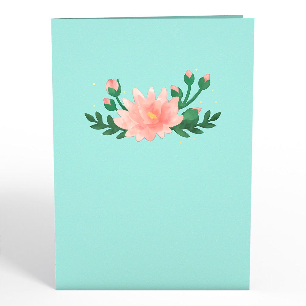 Water Lily Dragonfly Pop-Up Card