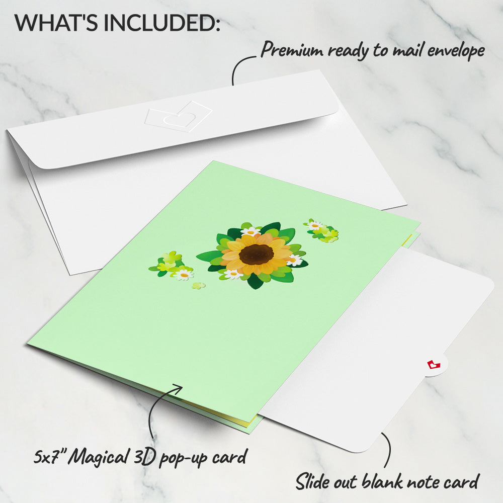 Sunflower Butterflies Pop-Up Card