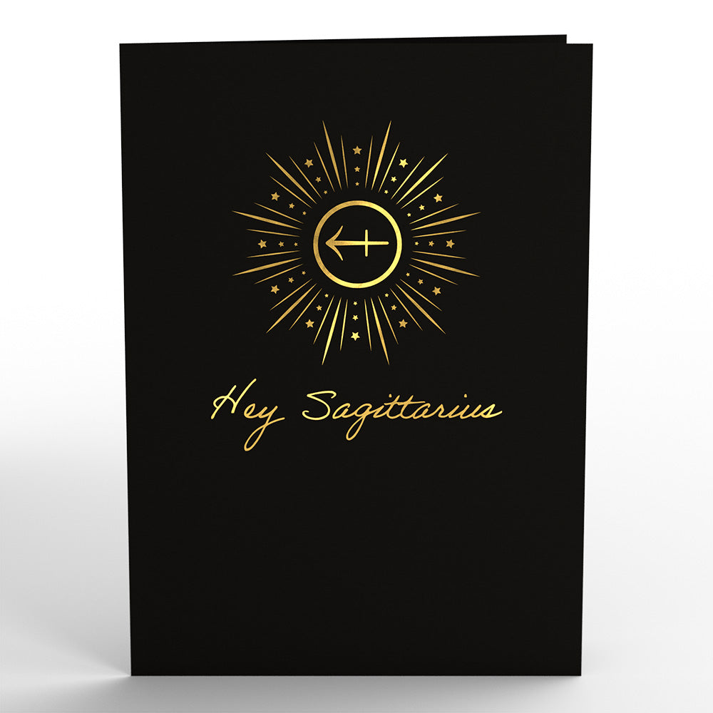 Sagittarius Zodiac Birthday Pop-Up Card