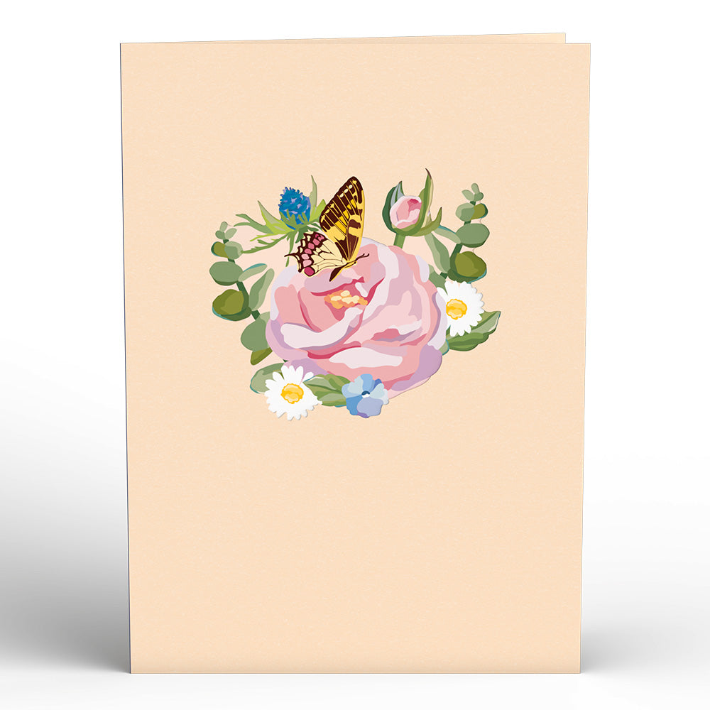 Hydrangea Butterflies Pop-Up Card