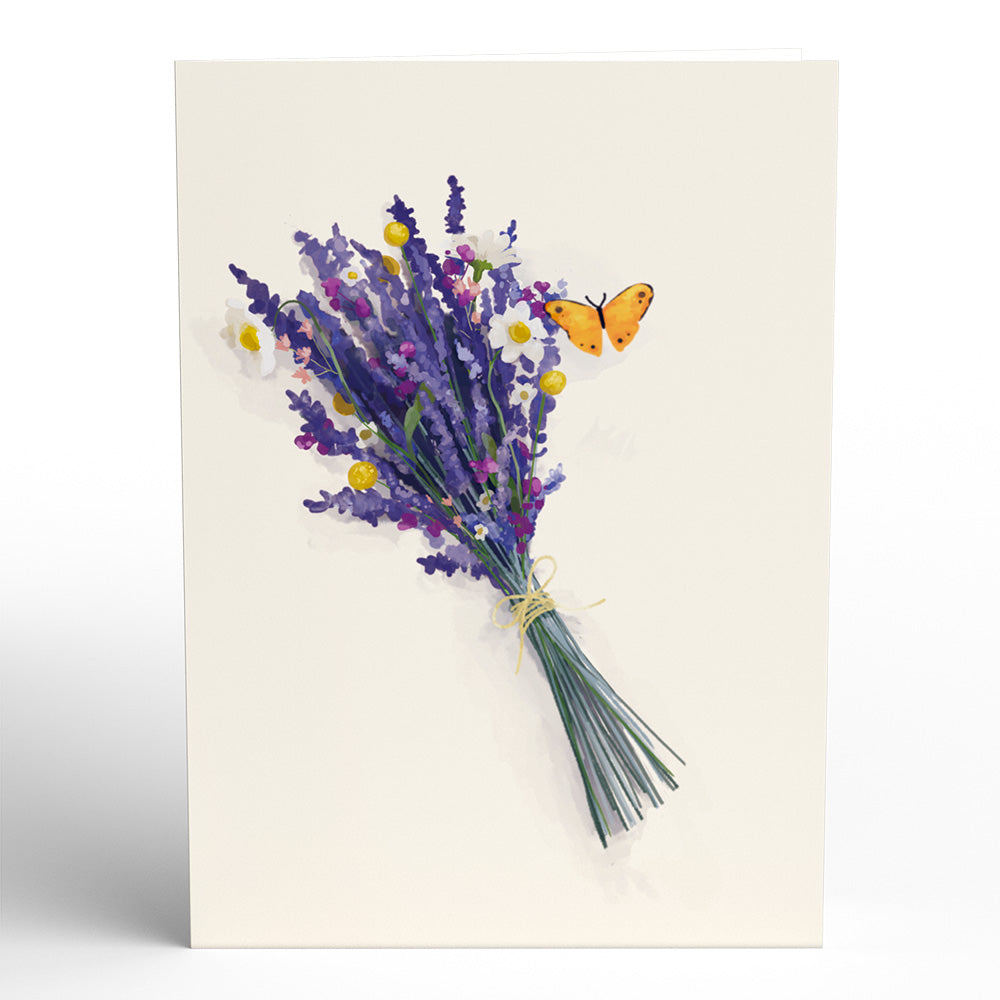 Lavender Bicycle Pop-Up Card