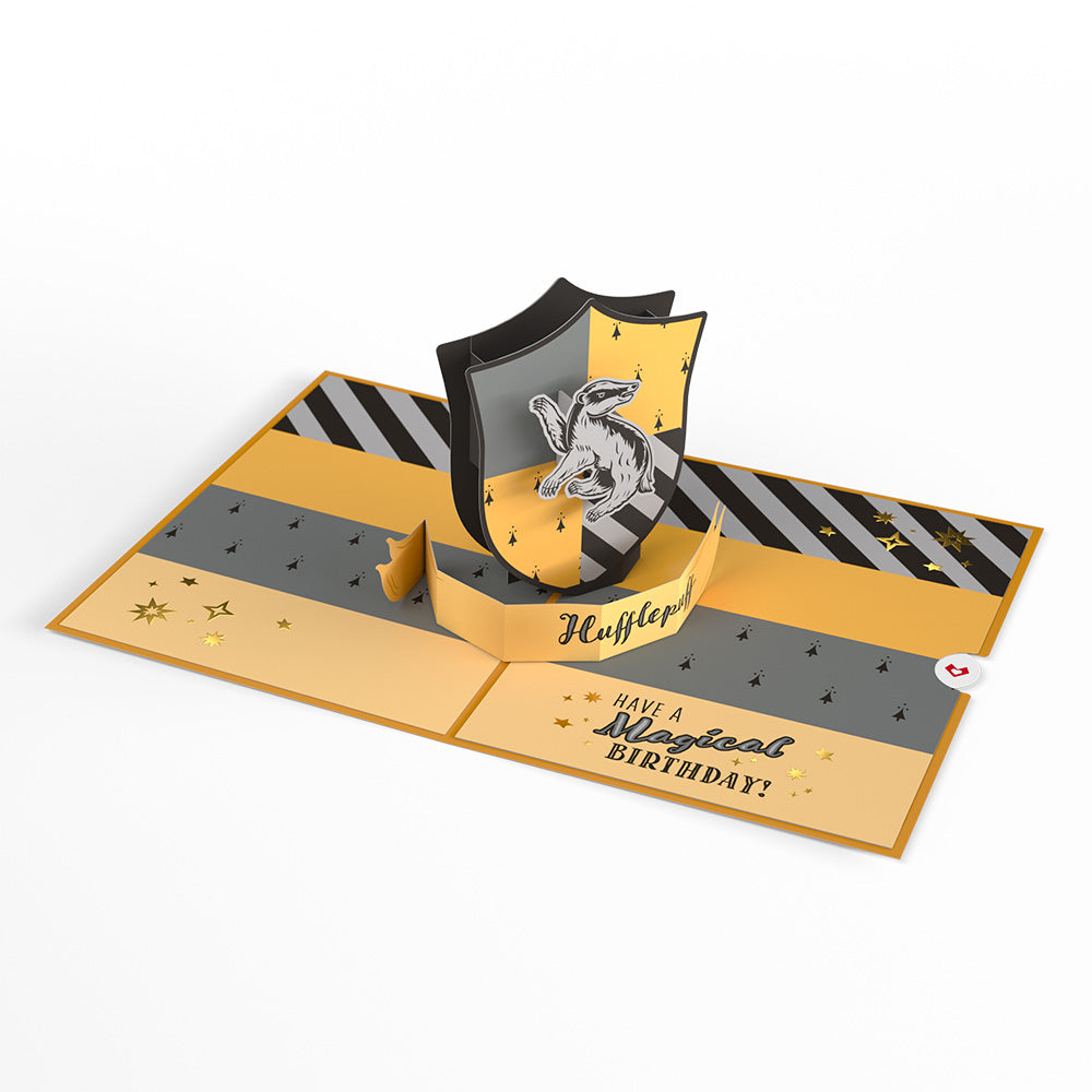 Harry Potter Hufflepuff™ Birthday Pop-Up Card