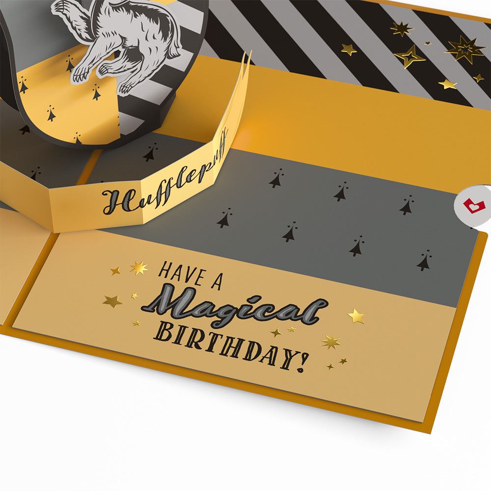 Harry Potter Hufflepuff™ Birthday Pop-Up Card