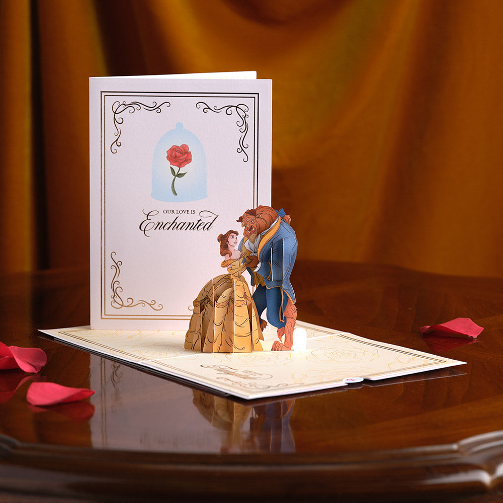 Disney's Beauty and The Beast Enchanted Love Pop-Up Card