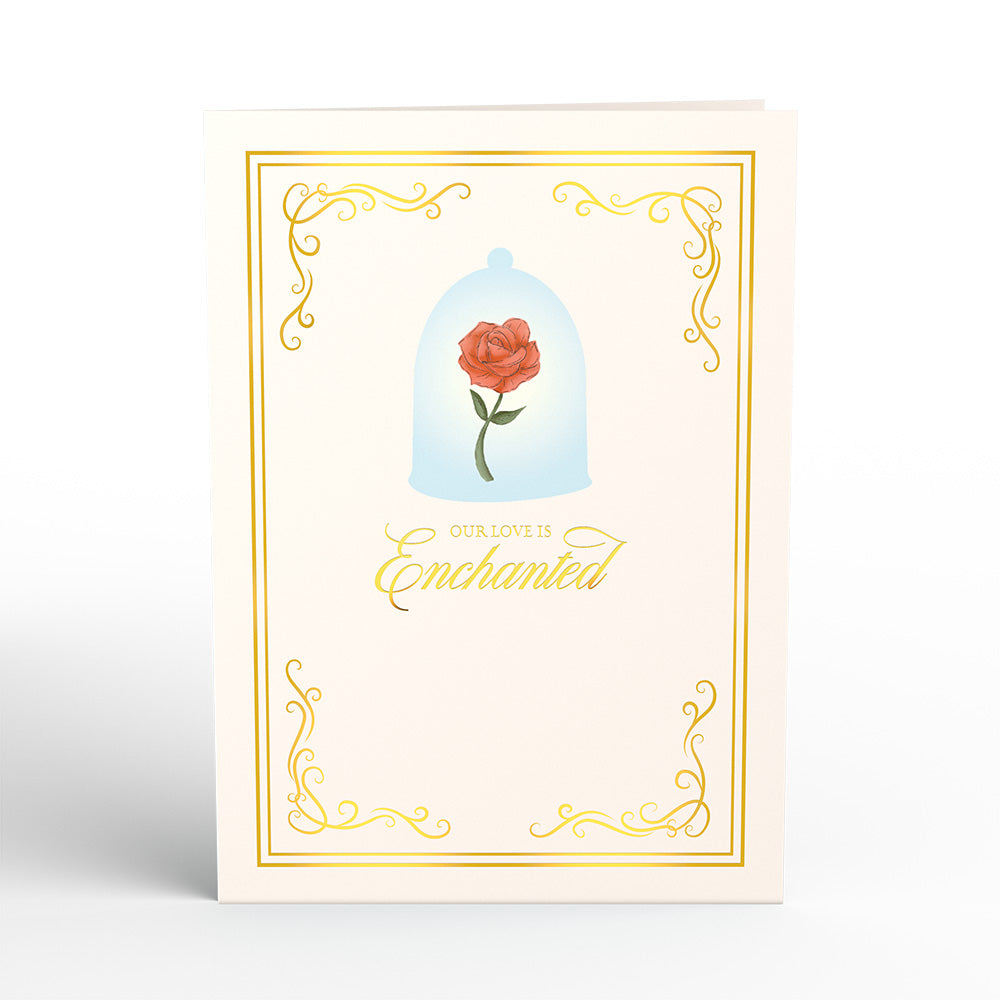 Disney's Beauty and The Beast Enchanted Love Pop-Up Card