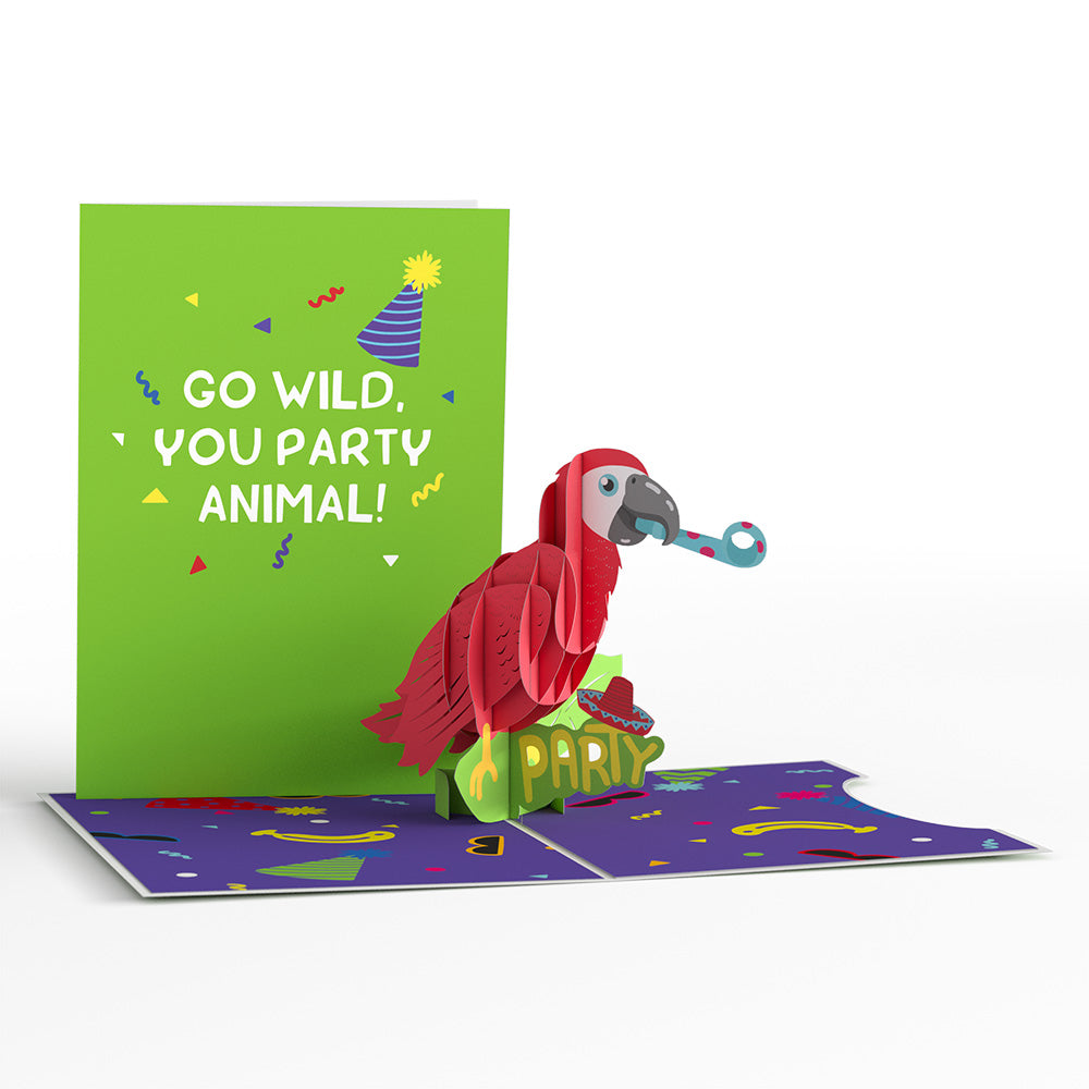 Birthday Party Animals 4-in-1 Nesting Card