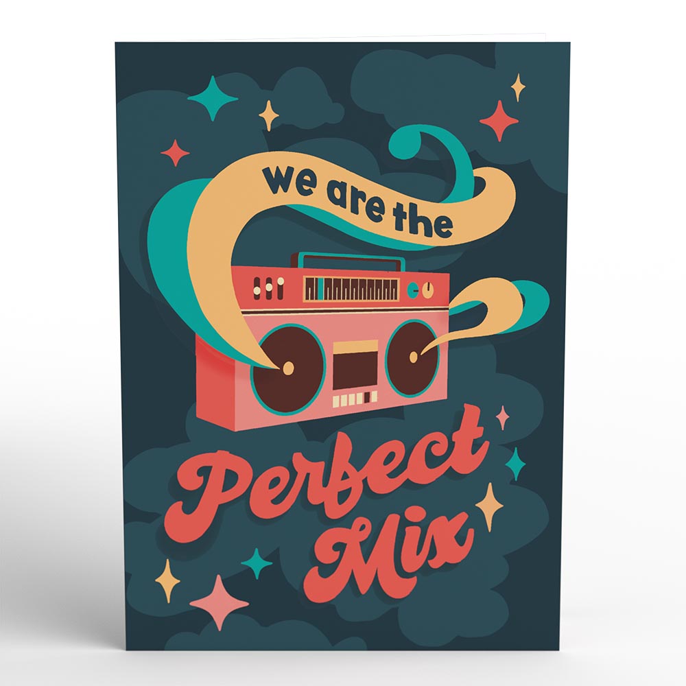 The Perfect Mixtape Pop-Up Card