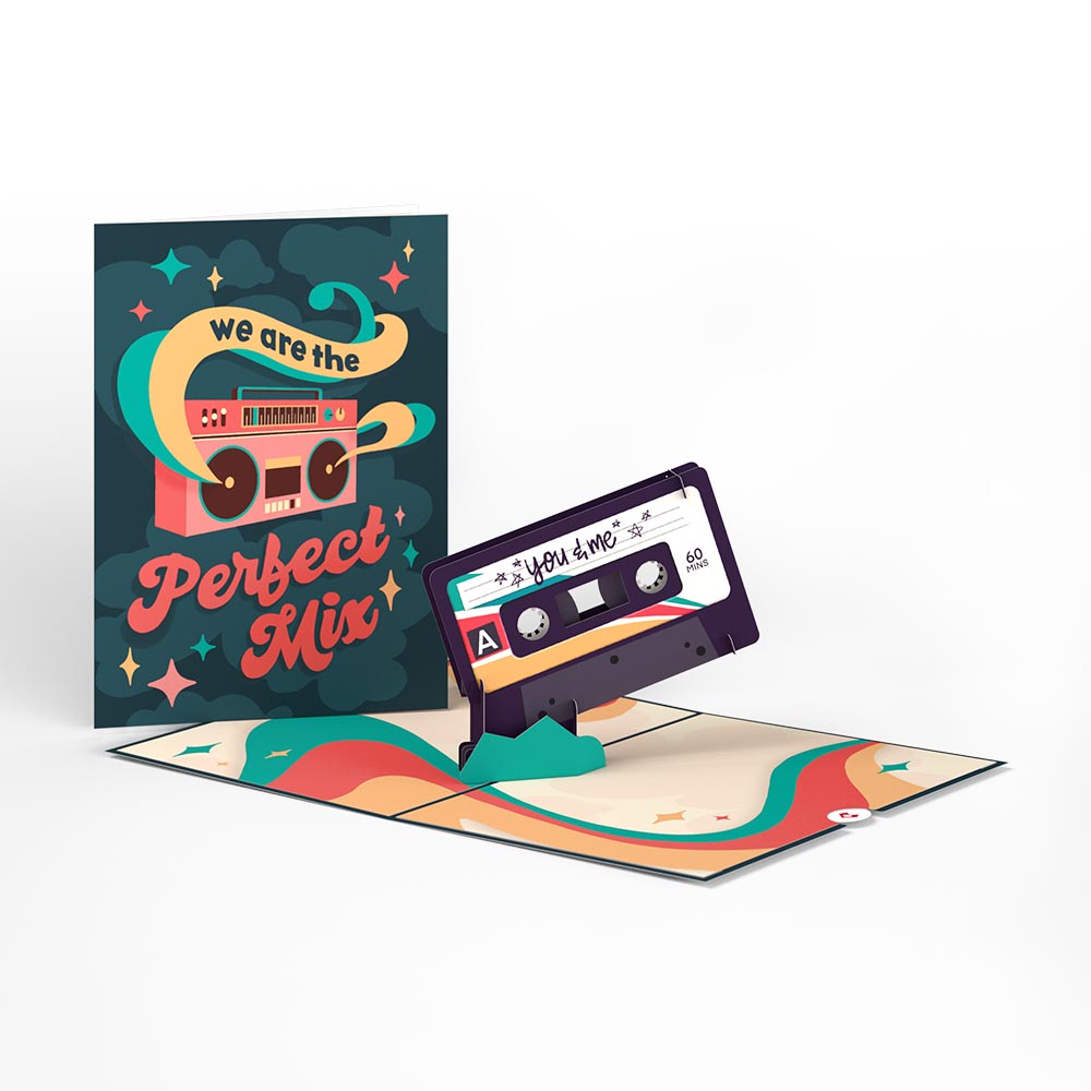 The Perfect Mixtape Pop-Up Card