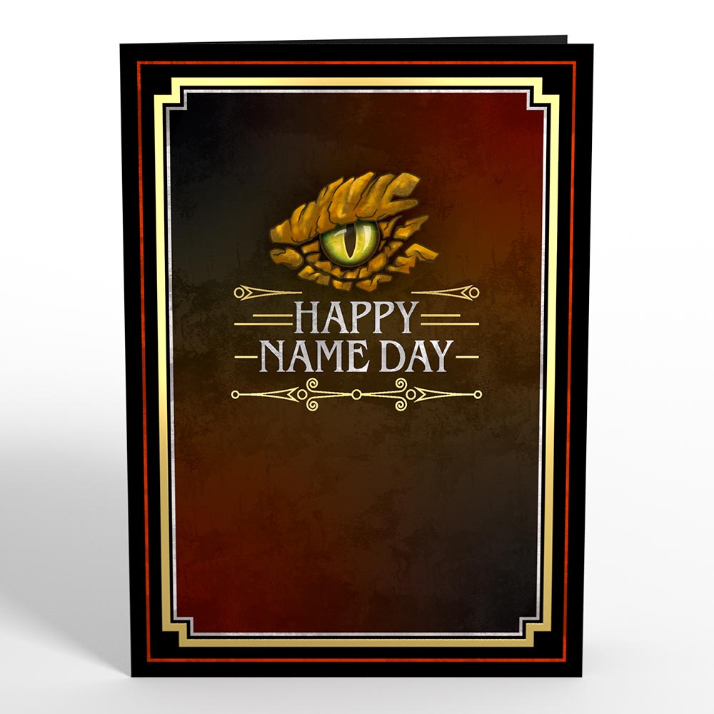 House Of The Dragon Happy Name Day Pop-Up Card