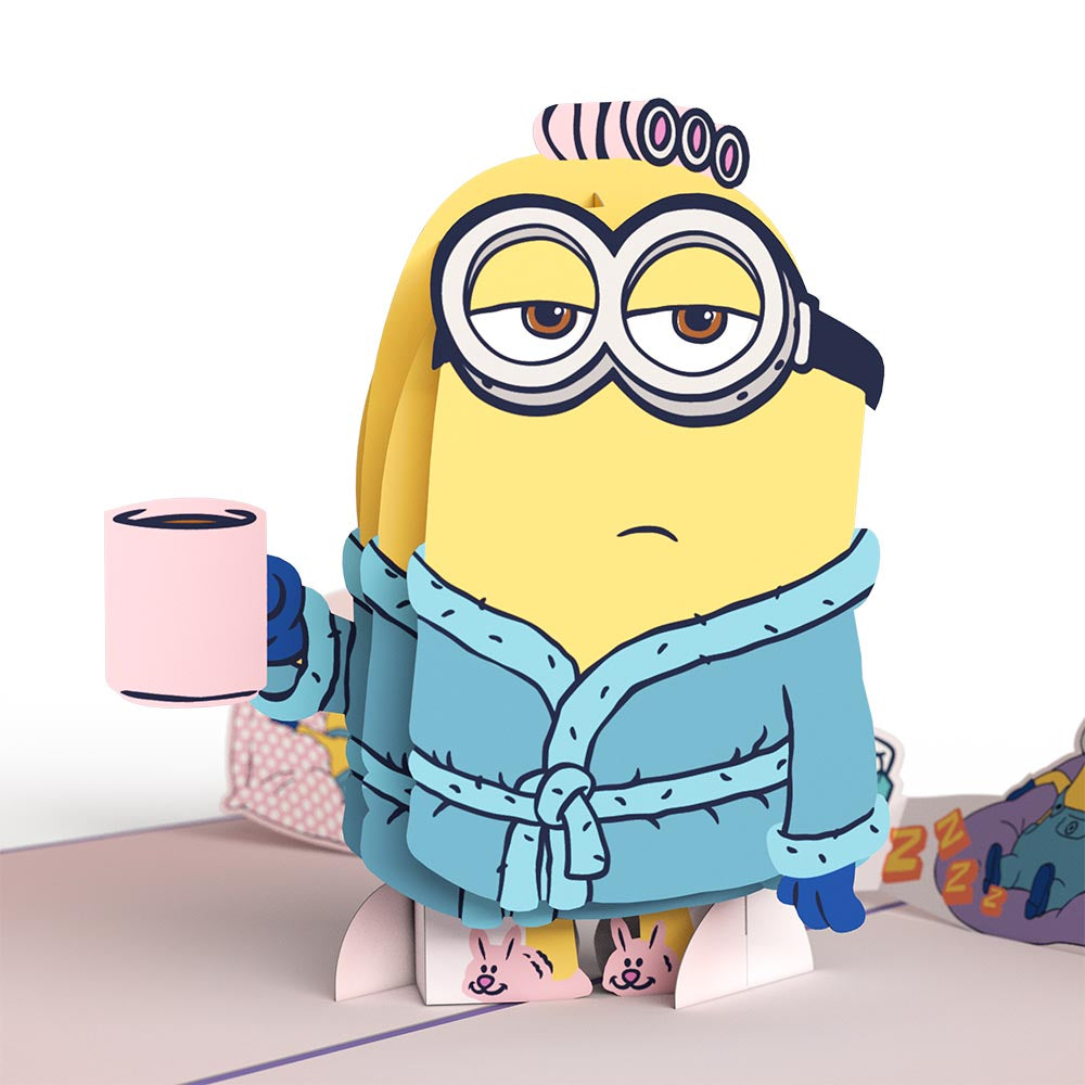 Minions Lazy Mother's Day Pop-Up Card