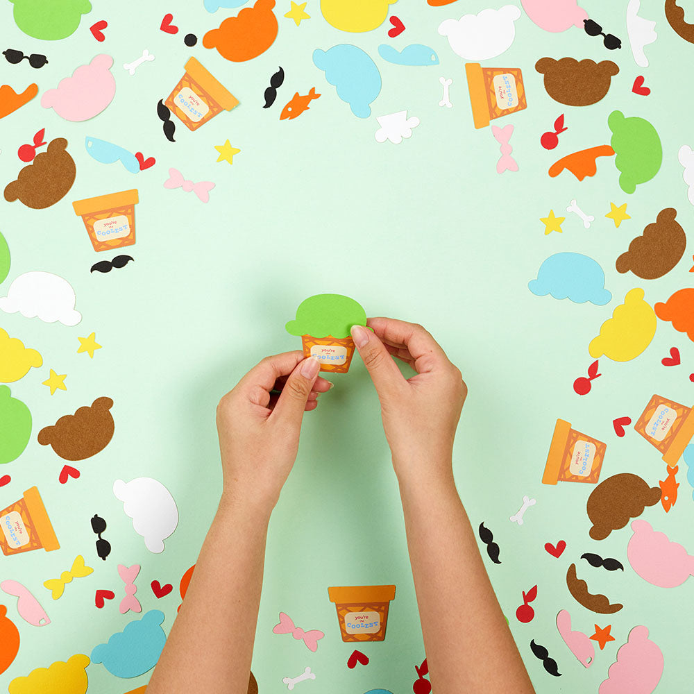 Valentine's Day Craft Kit Make-Your-Own Ice Cream Cones