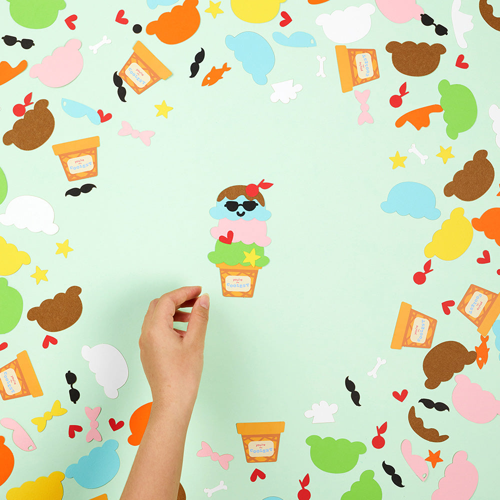 Valentine's Day Craft Kit Make-Your-Own Ice Cream Cones