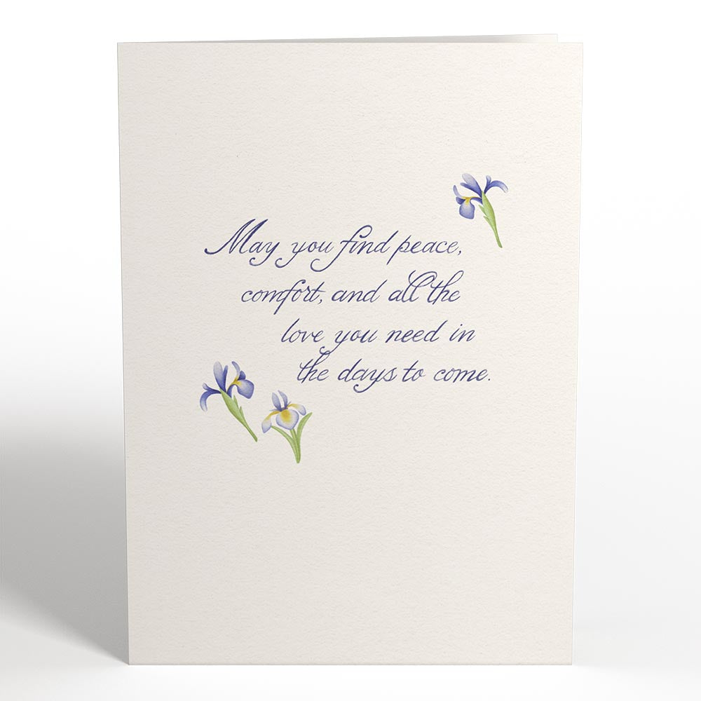 May You Find Peace and Comfort Sympathy Pop-Up Card