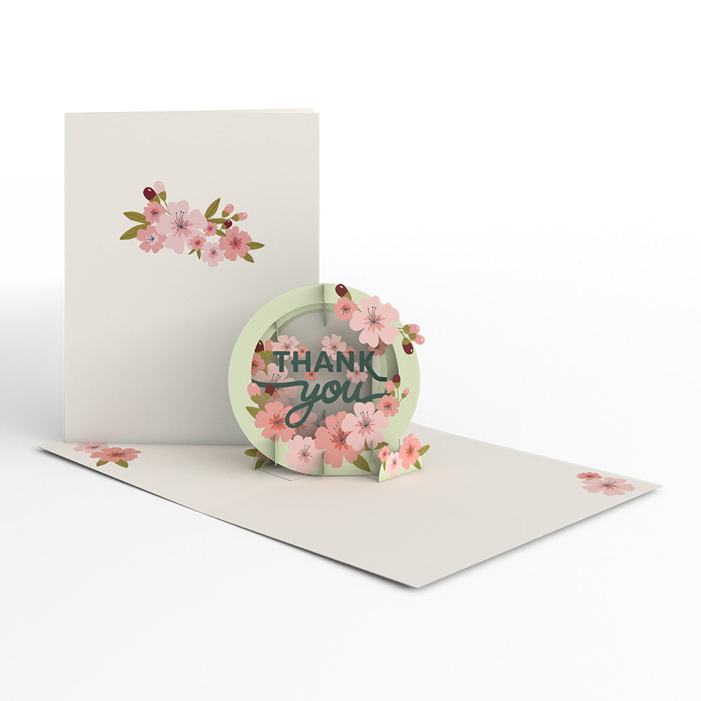Cherry Blossom Thank You 12-Pack: Paperpop® Card