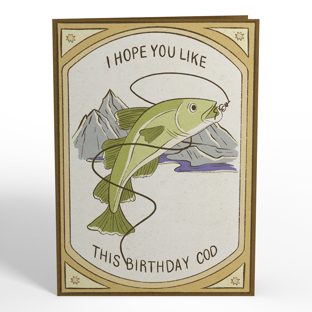 Birthday Cod Pop-Up Card