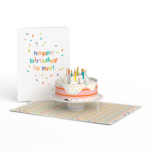 Happy Birthday to You! Confetti Cake Pop-Up Card
