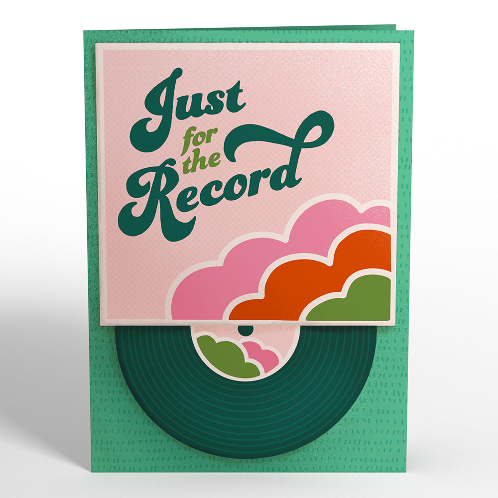 Just for the Record Anniversary Pop-Up Card