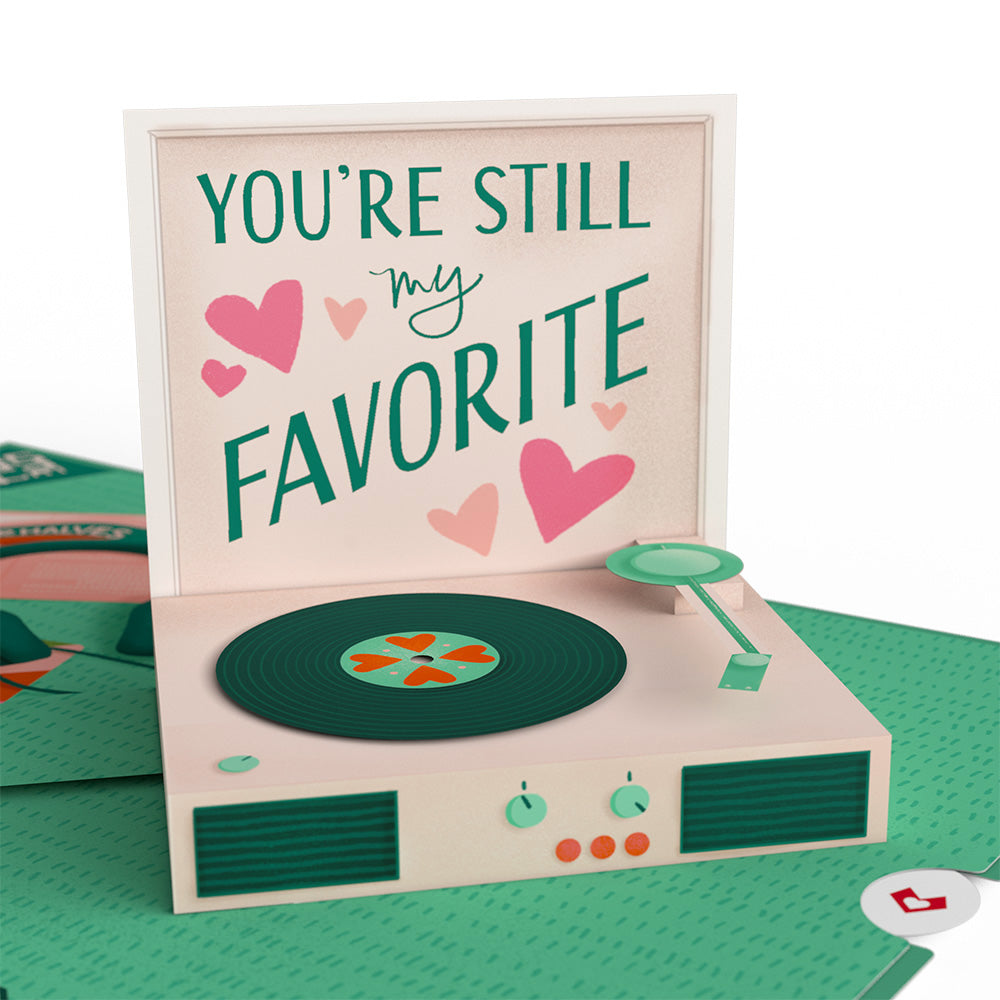 Just for the Record Anniversary Pop-Up Card