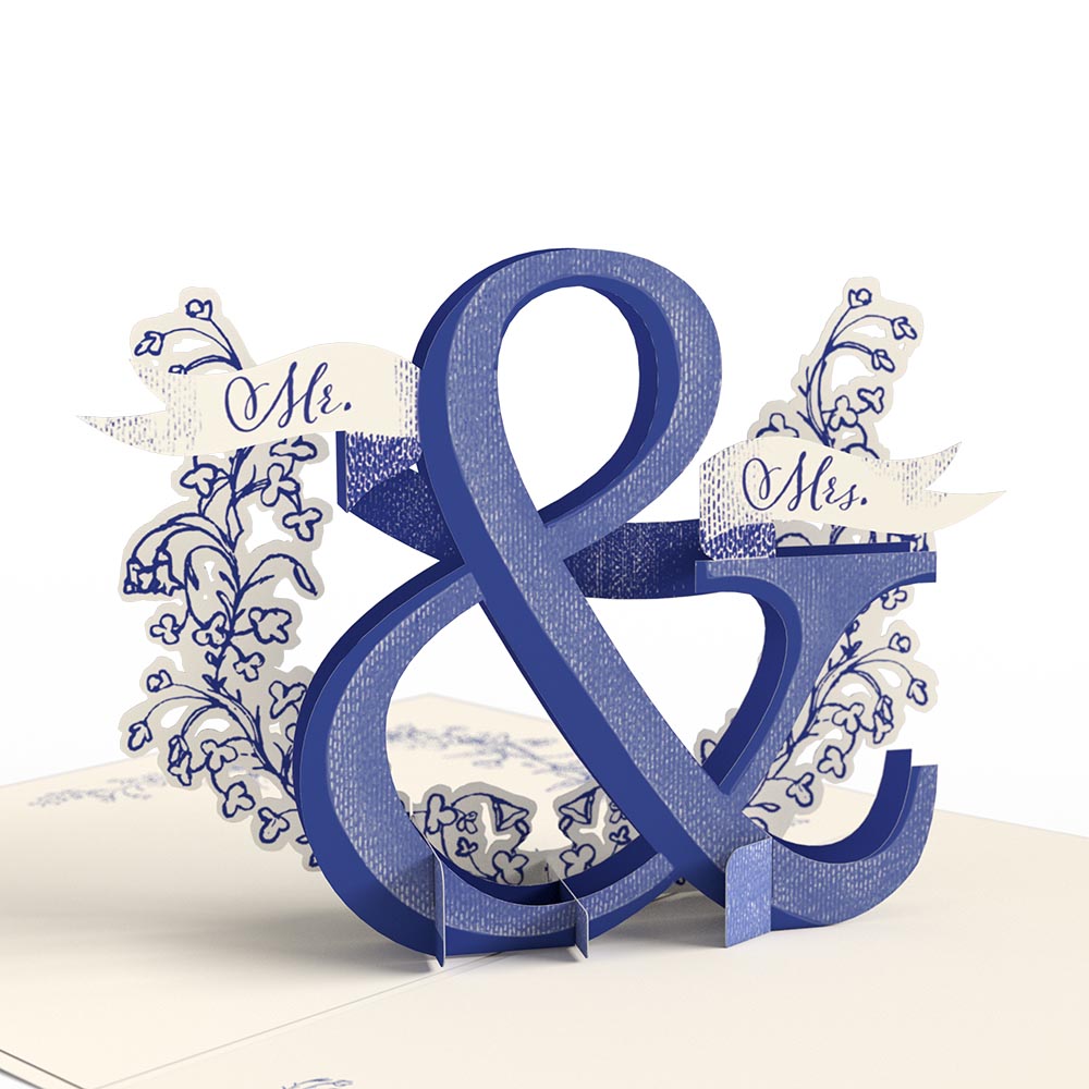 Better Together Mr. & Mrs. Wedding Pop-Up Card