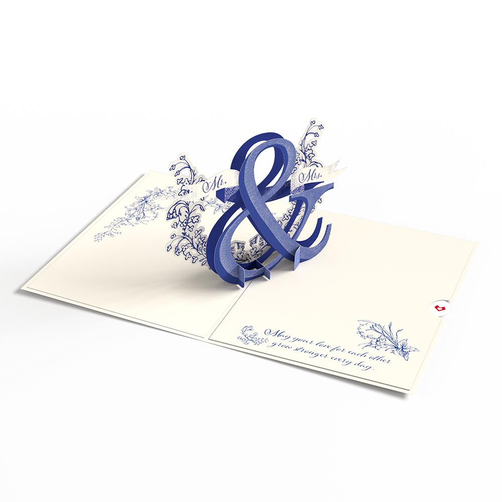 Better Together Mr. & Mrs. Wedding Pop-Up Card