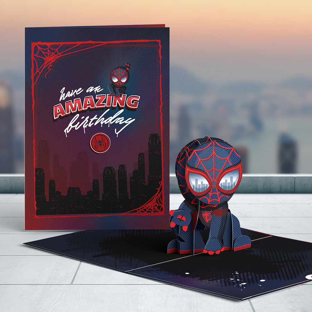 Marvel's Spider-Man Miles Morales Birthday Pop-Up Card Marvel's Spider-Man Miles Morales Birthday Pop-Up Card