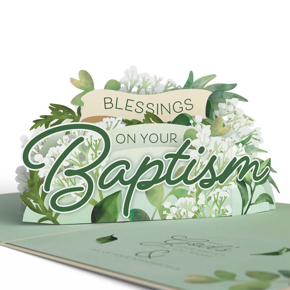 Blessings on Your Baptism Pop-Up Card