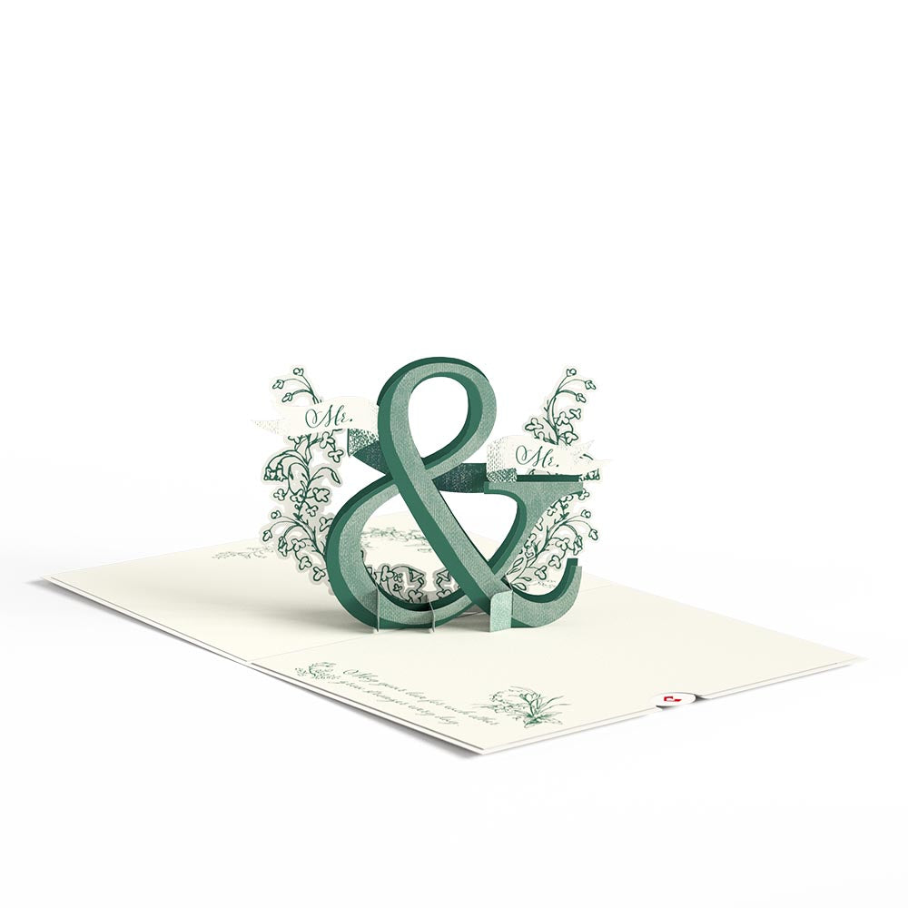 Better Together Mr. & Mr. Wedding Pop-Up Card