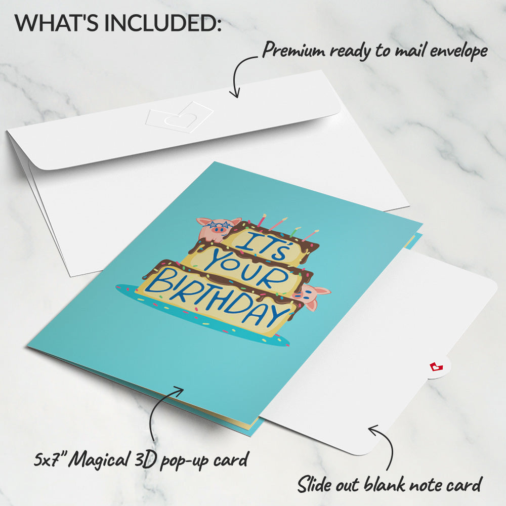 Hog Wild Birthday Pop-Up Card