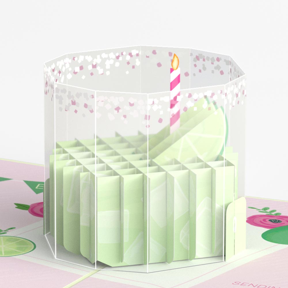 Birthday Margarita Pop-Up Card